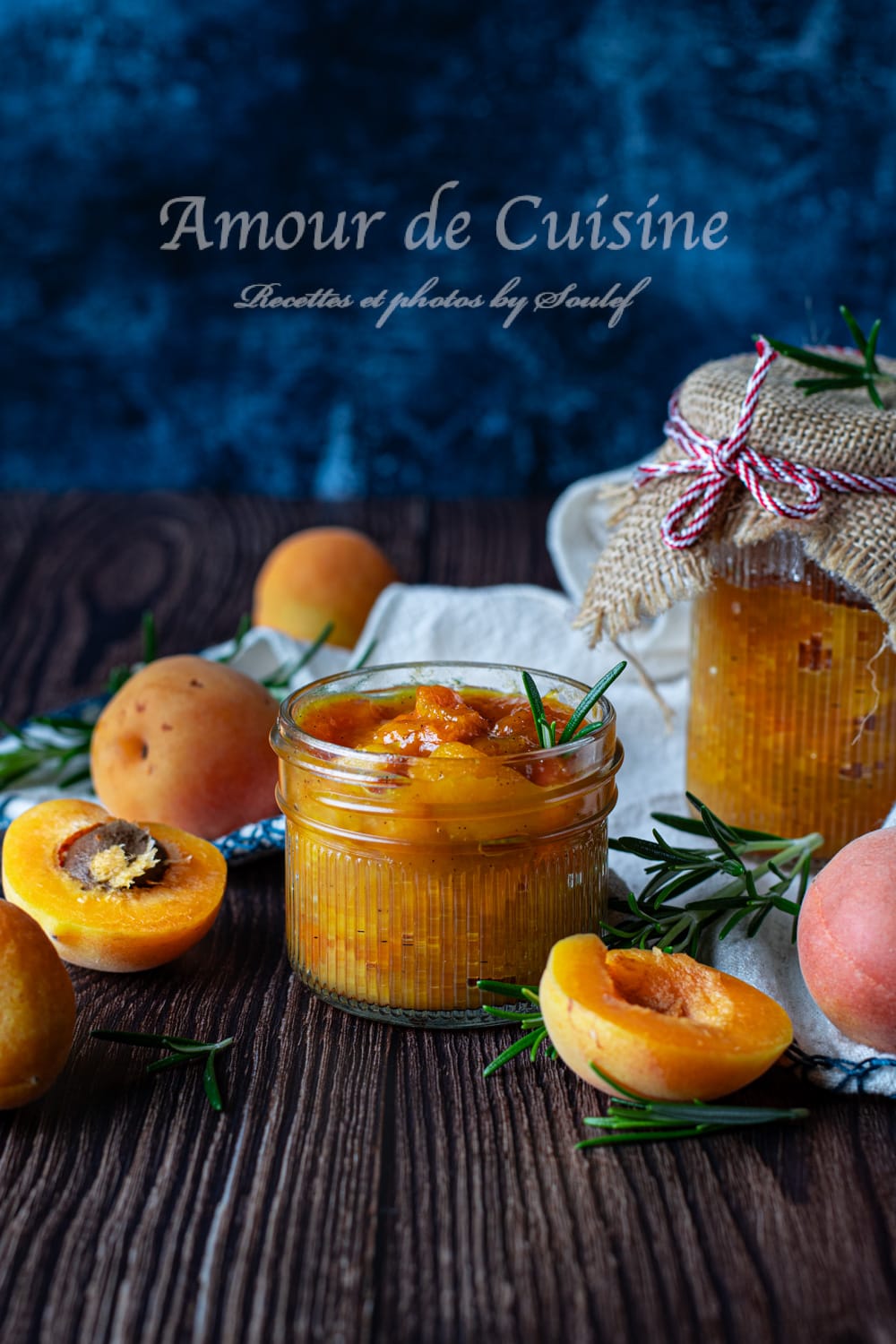Compote d'abricots vanille et romarin facile