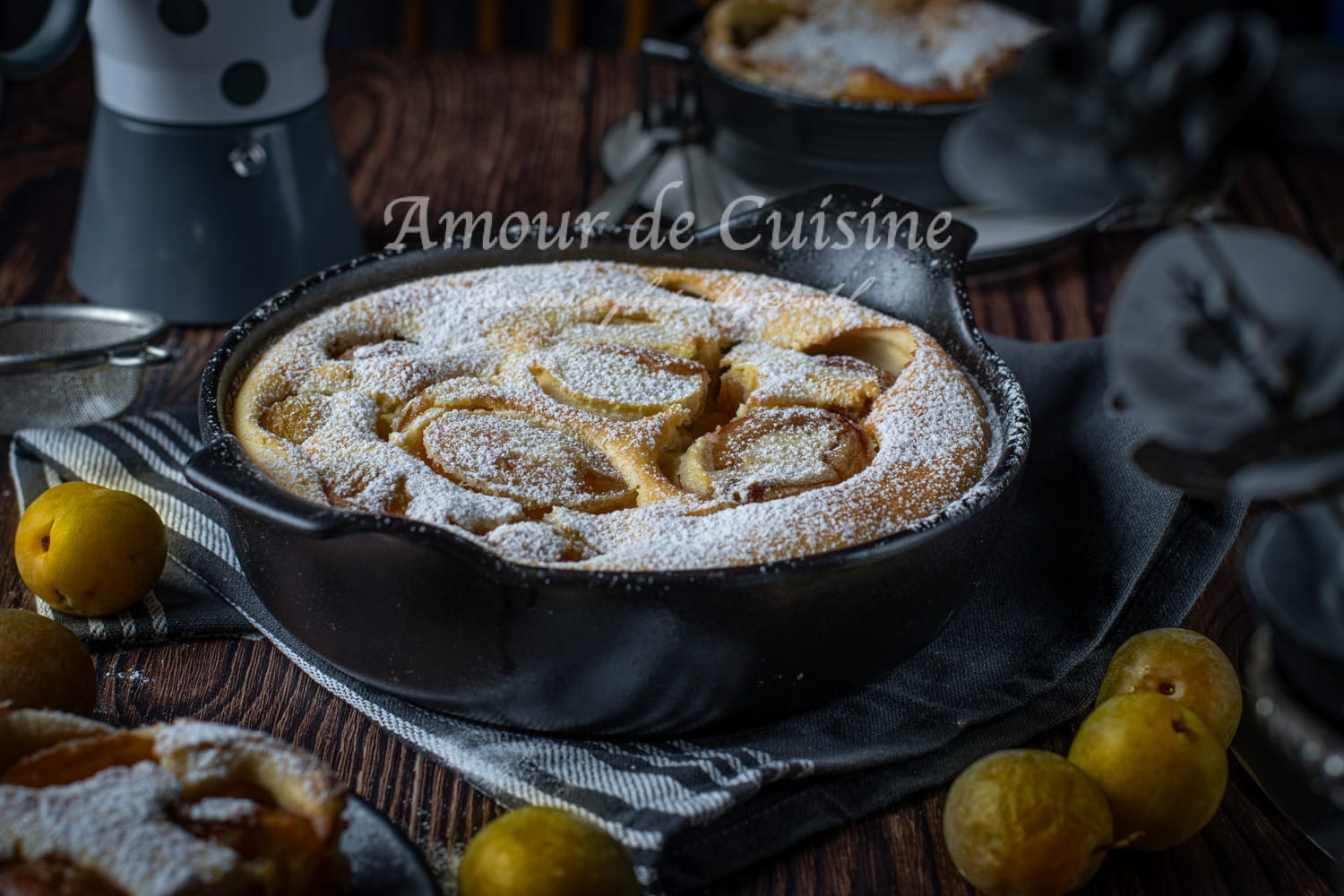 Clafoutis aux prunes mirabelles facile