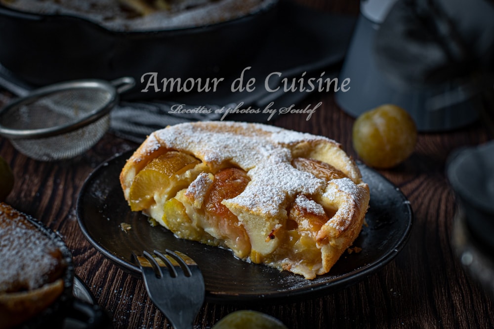 clafoutis crémeux aux mirabelles