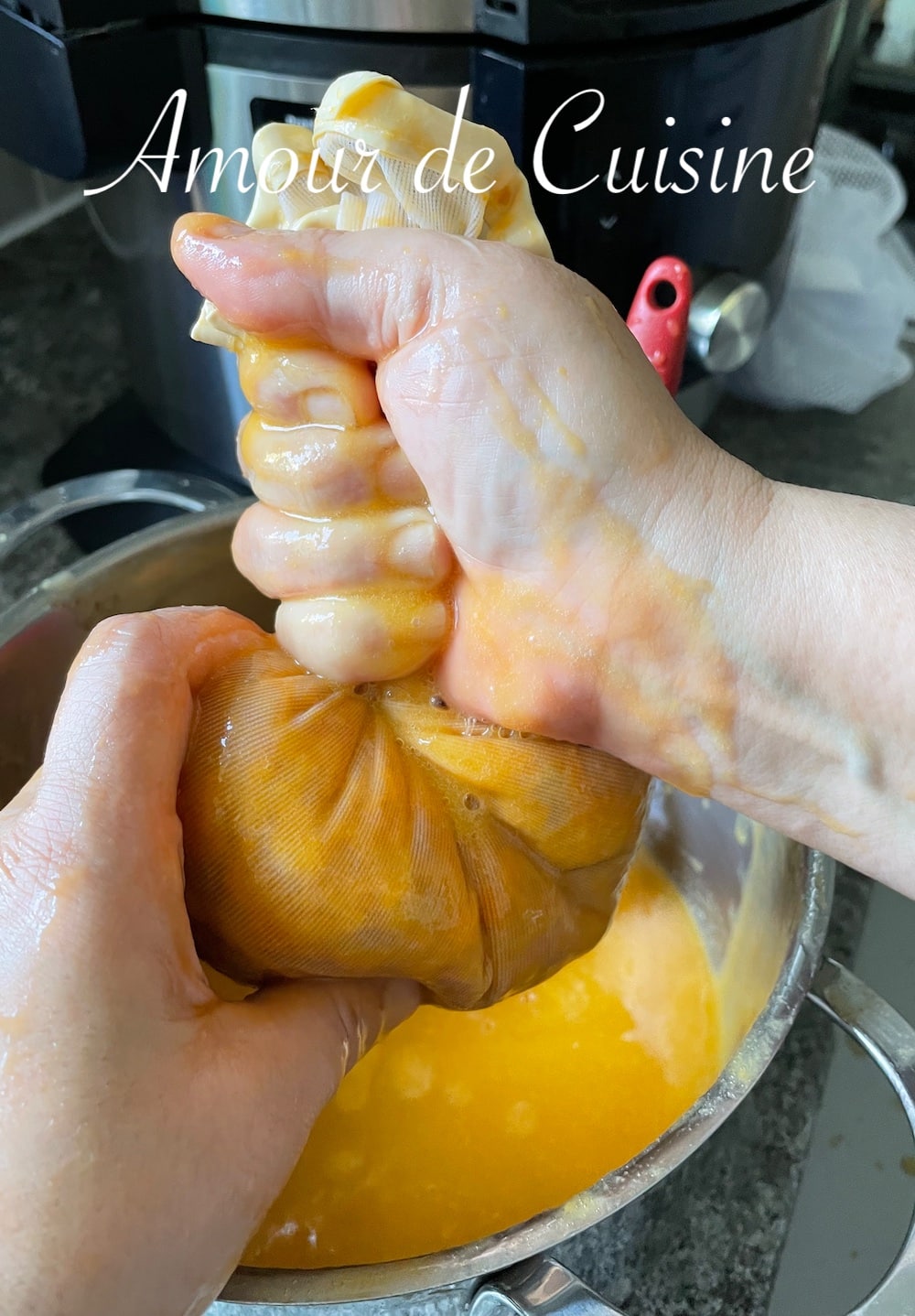 extraire le jus d'abricots