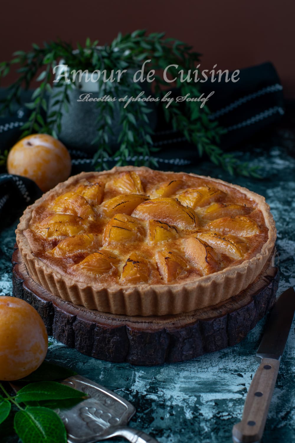 tarte alsacienne aux mirabelles à la crème