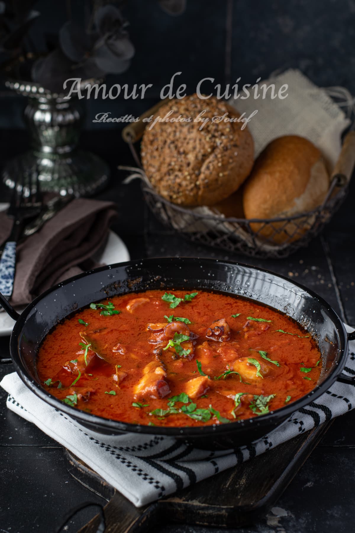 Recette de poulpe à la sauce tomate