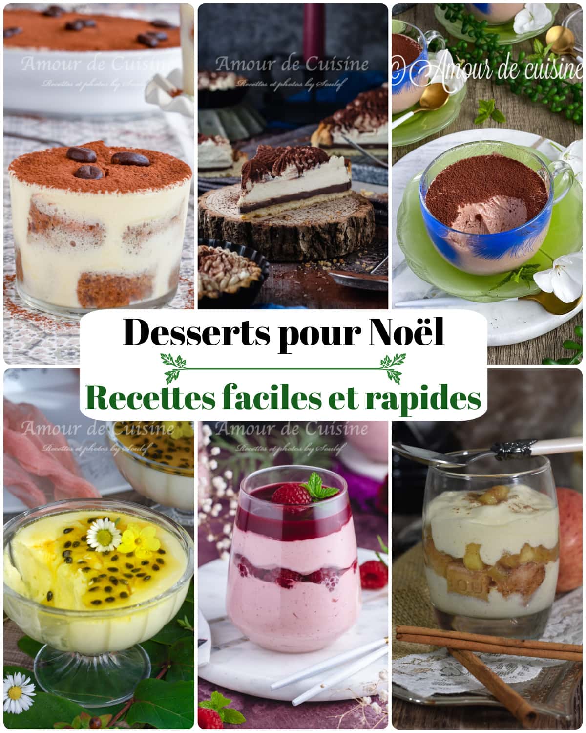 desserts faciles pour Noel