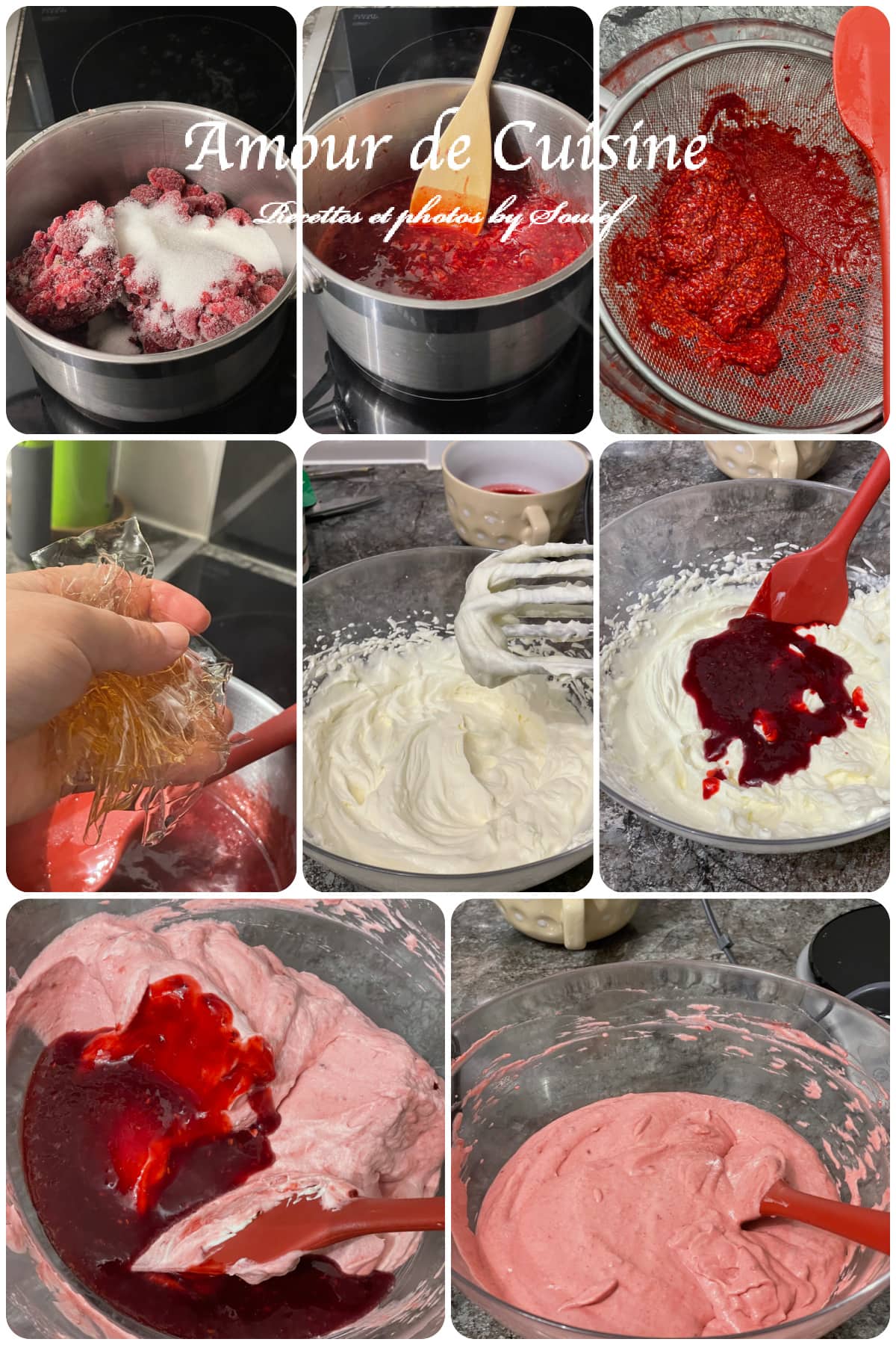 mousse aux framboises