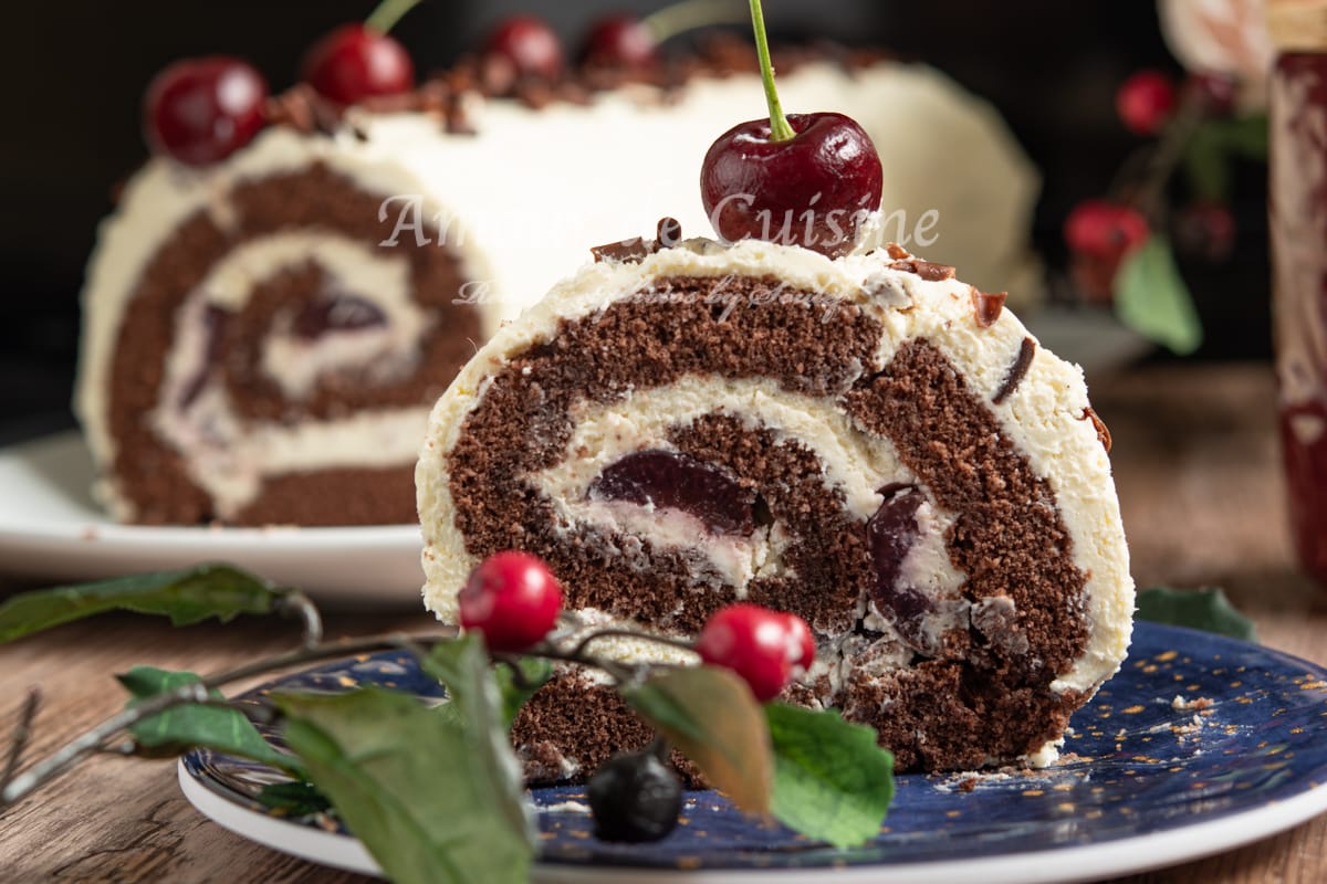 Buche foret noire mascarpone