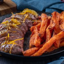 Magret de canard à l'orange et miel
