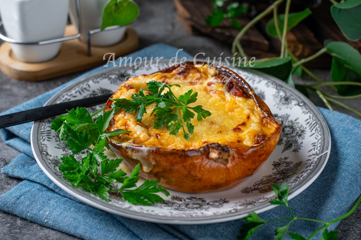 Courge spaghetti au four 