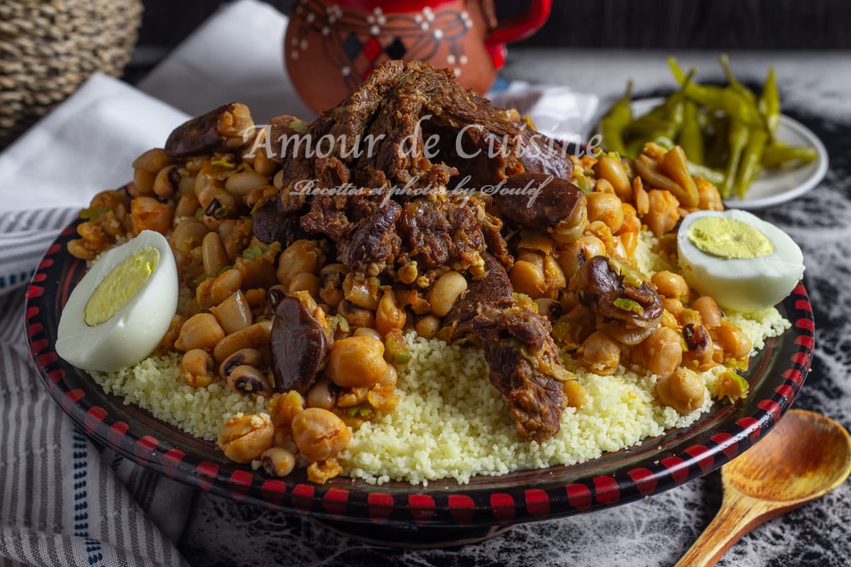 Couscous kabyle aux 7 légumes secs