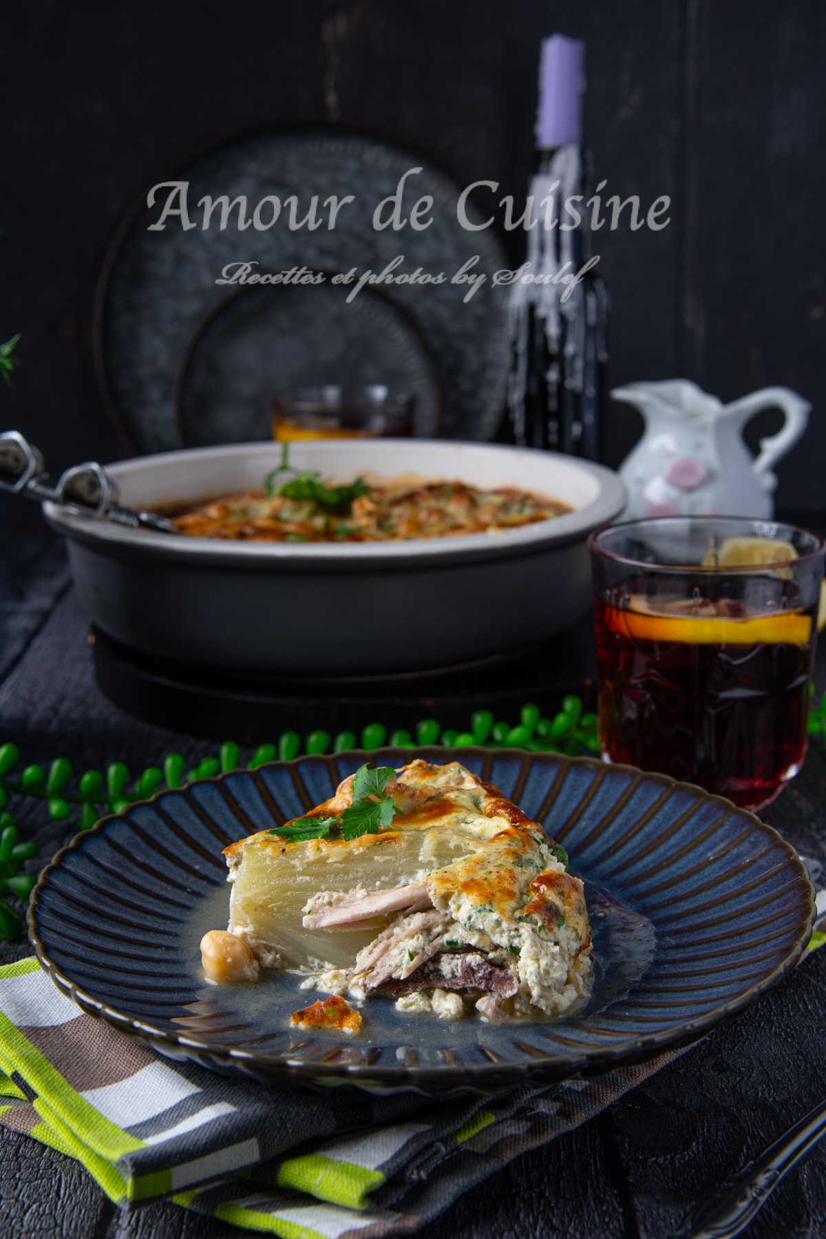 Tajine besbes, gratin de fenouil