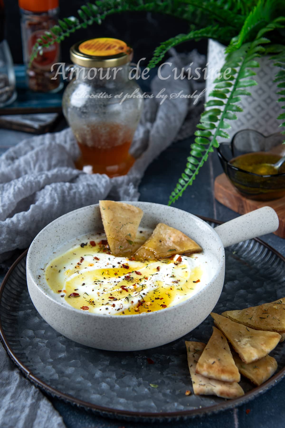 Dip de feta fouettée au miel épicé