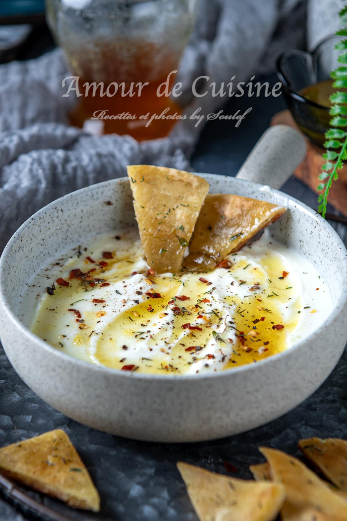 Creme de feta fouettée au miel épicé