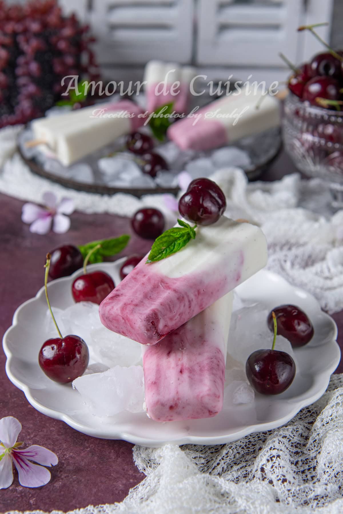 Esquimaux à la cerise et yaourt