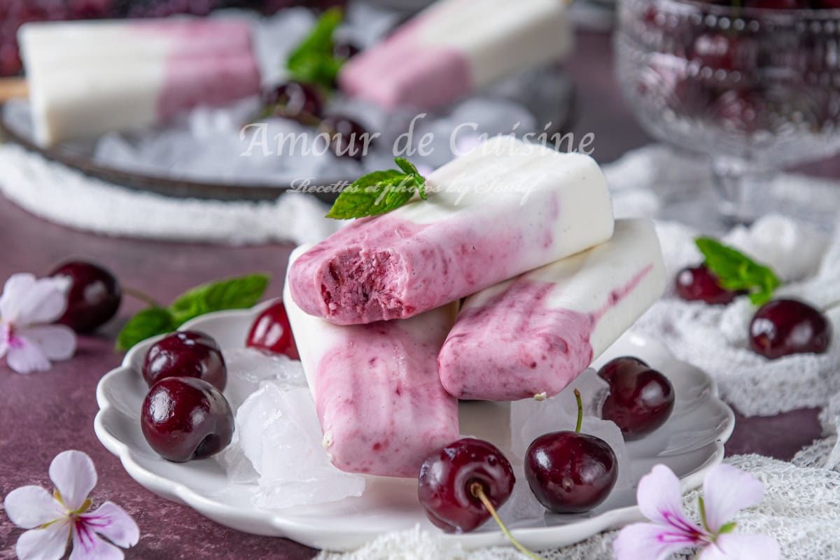 esquimaux à la cerise et yaourt