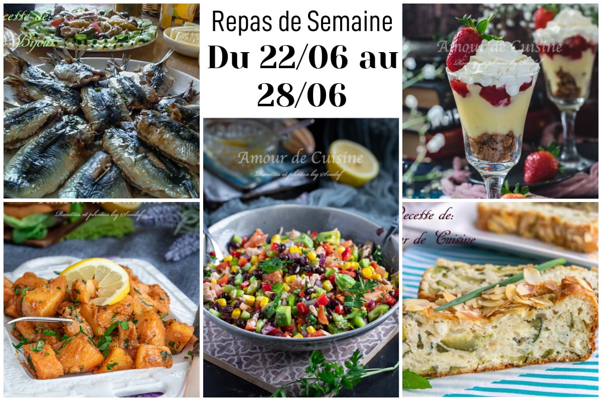repas de semaine 26