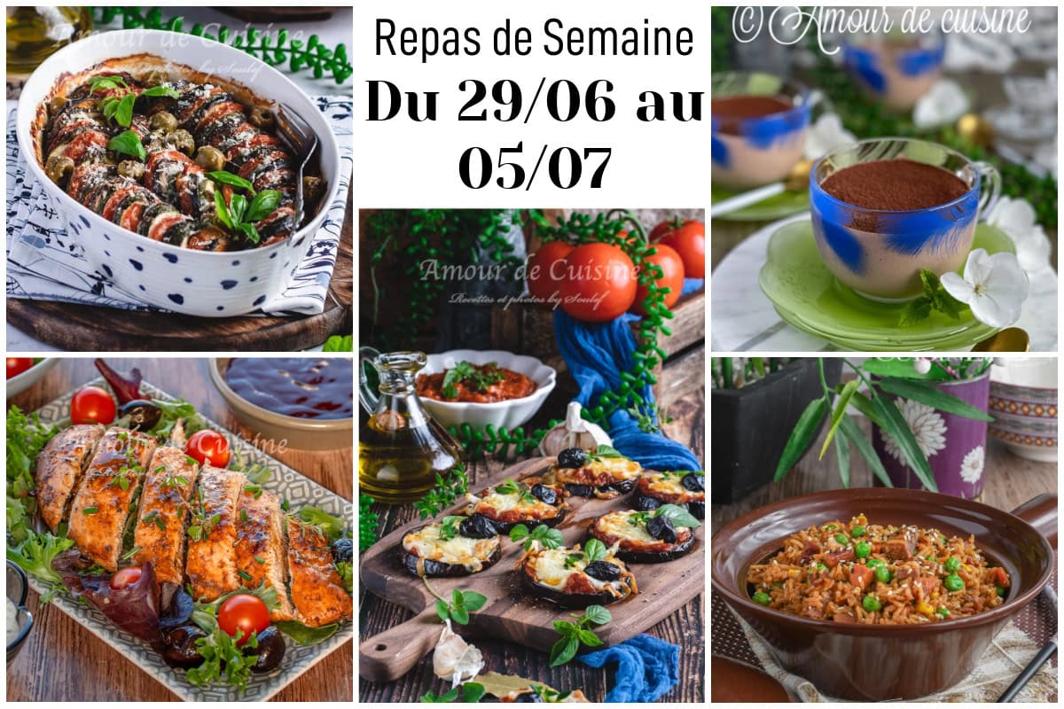 menu semaine 27