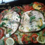 Oven-Baked Tuna Steaks with Potatoes and Vegetables