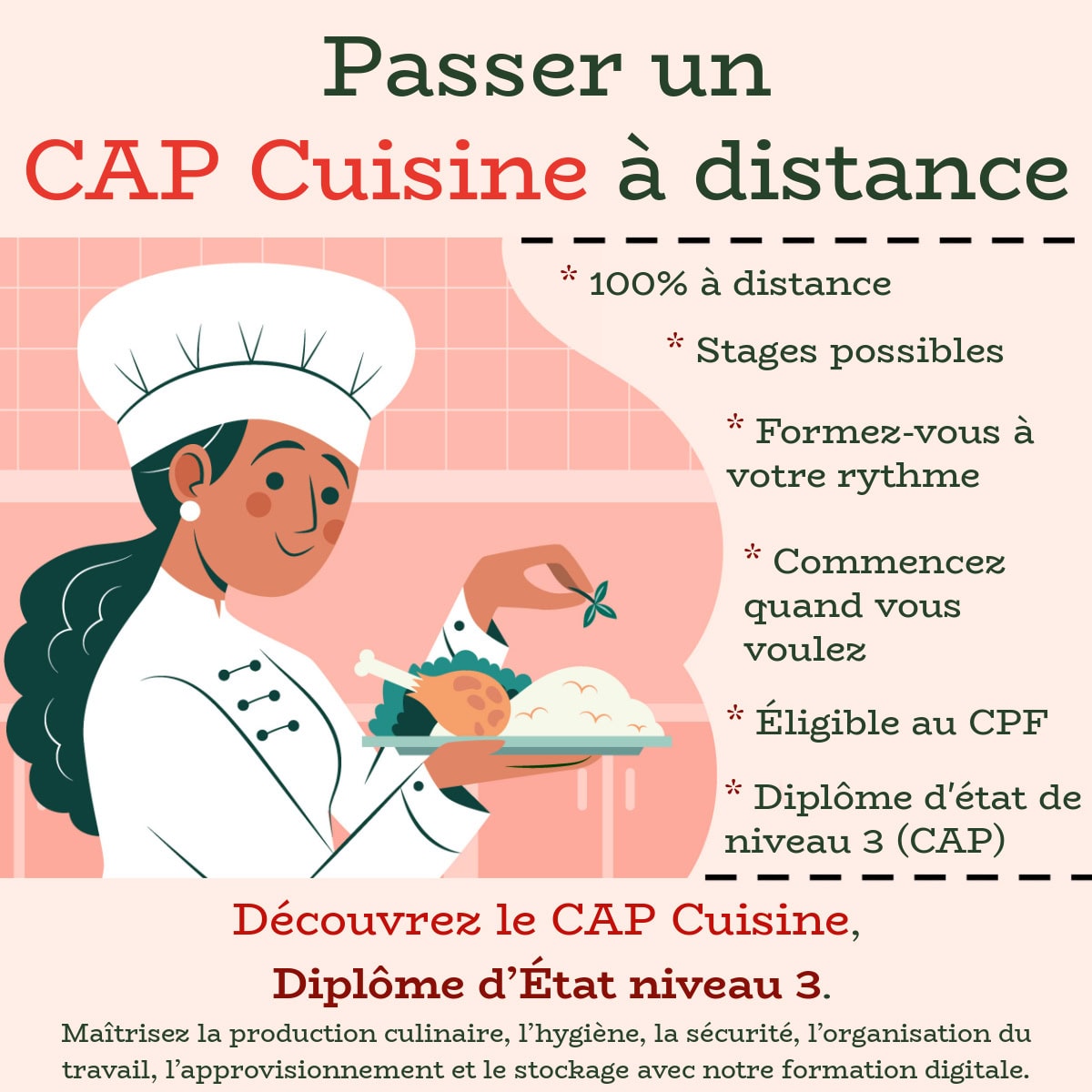 CAP cuisine à distance