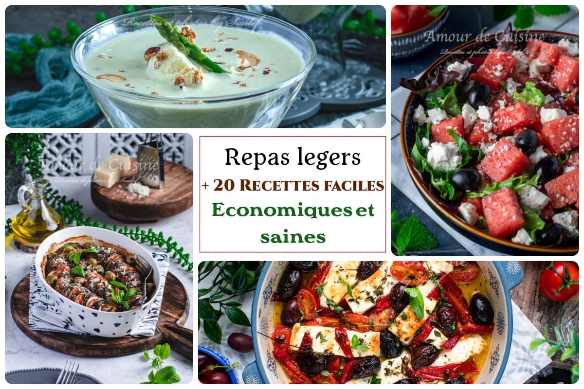 Repas legers healthy et faciles