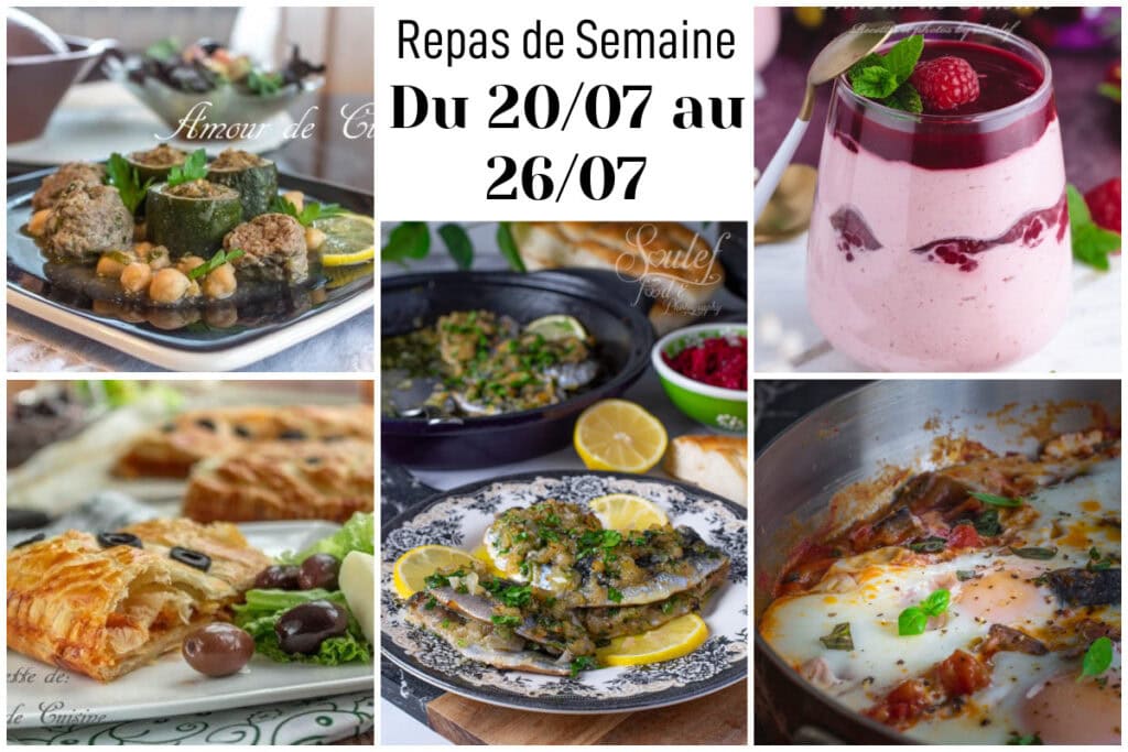 menu semaine 30