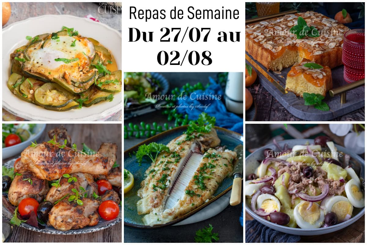 planing repas semaine 31