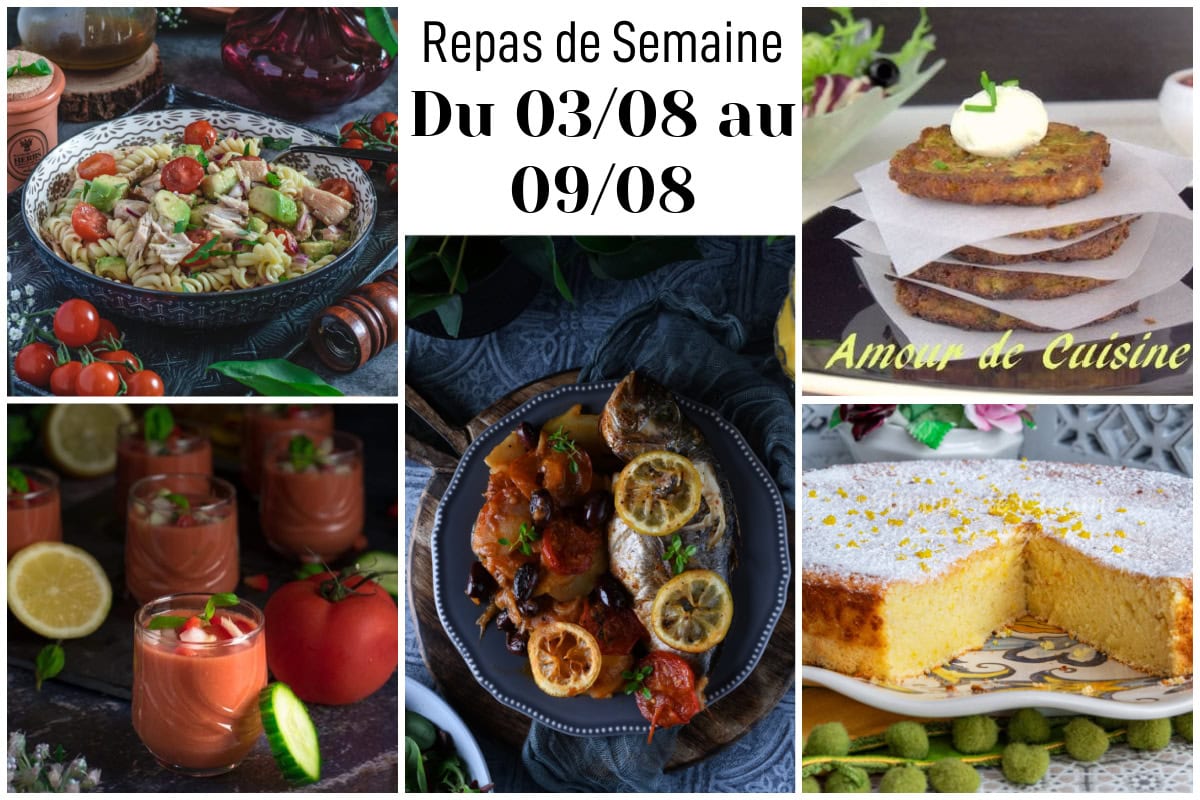 menu semaine 32