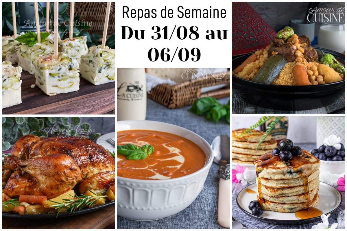 menu de la semaine 36