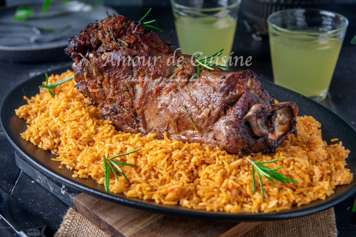 collier d'agneau roti au four