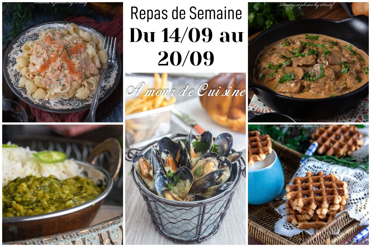 planing repas semaine 38