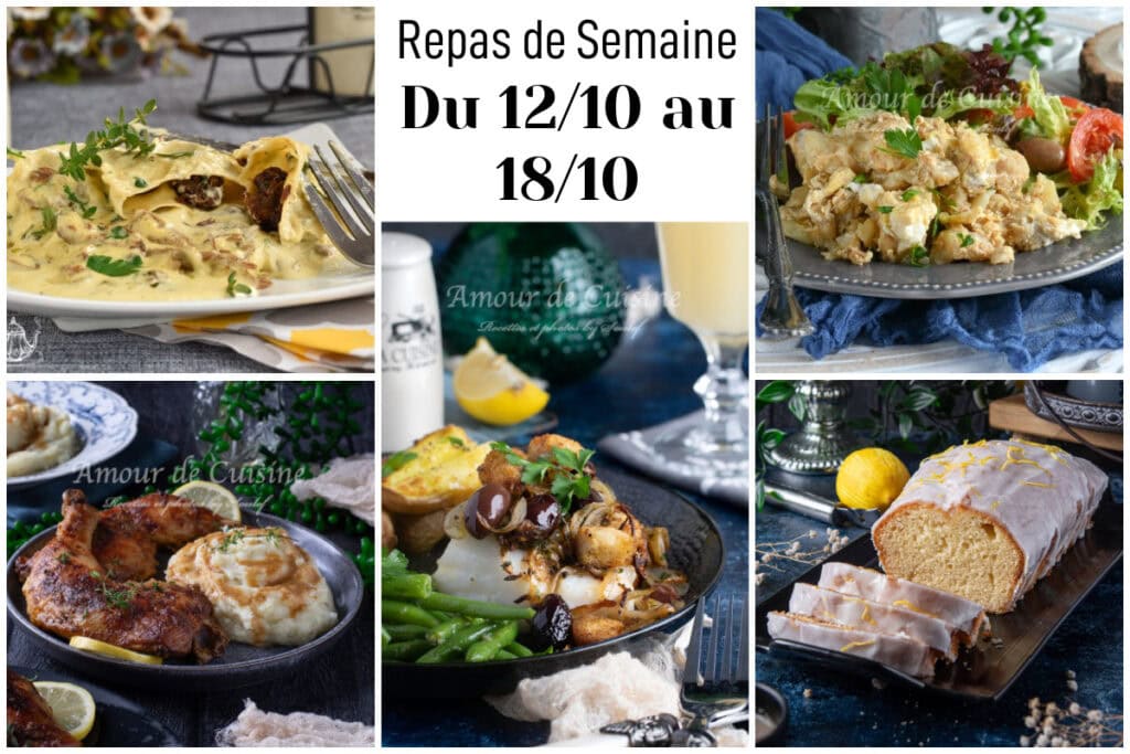 menu semaine 42 planning repas