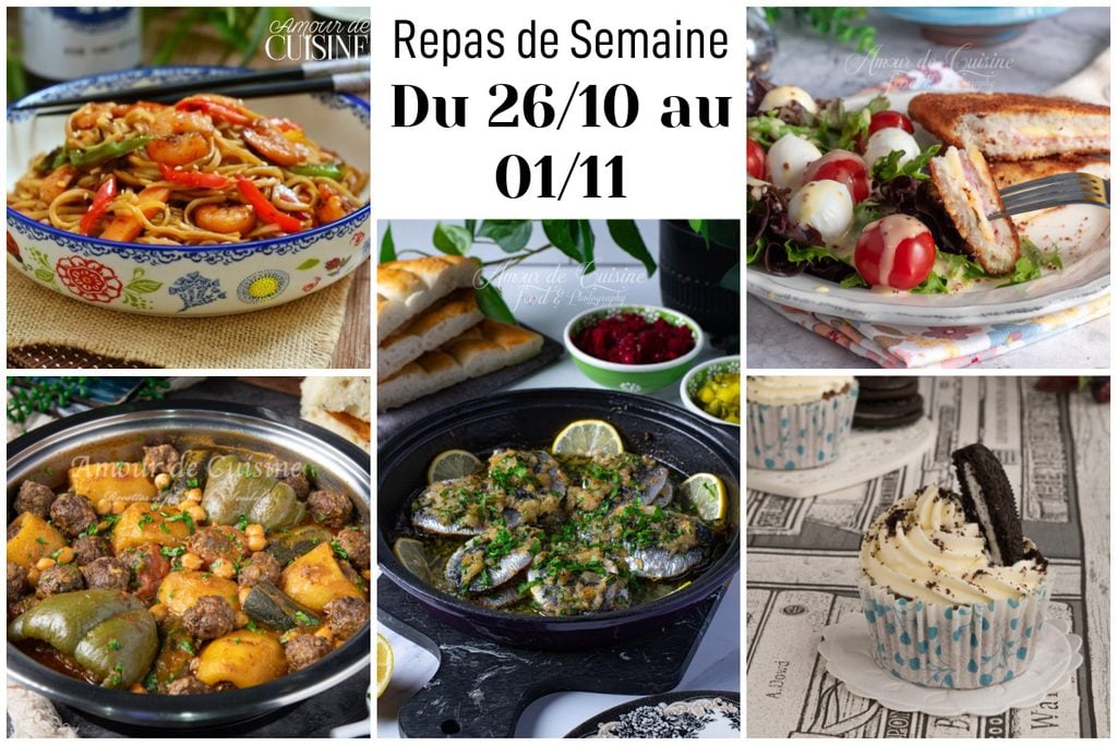 Planning repas semaine 44