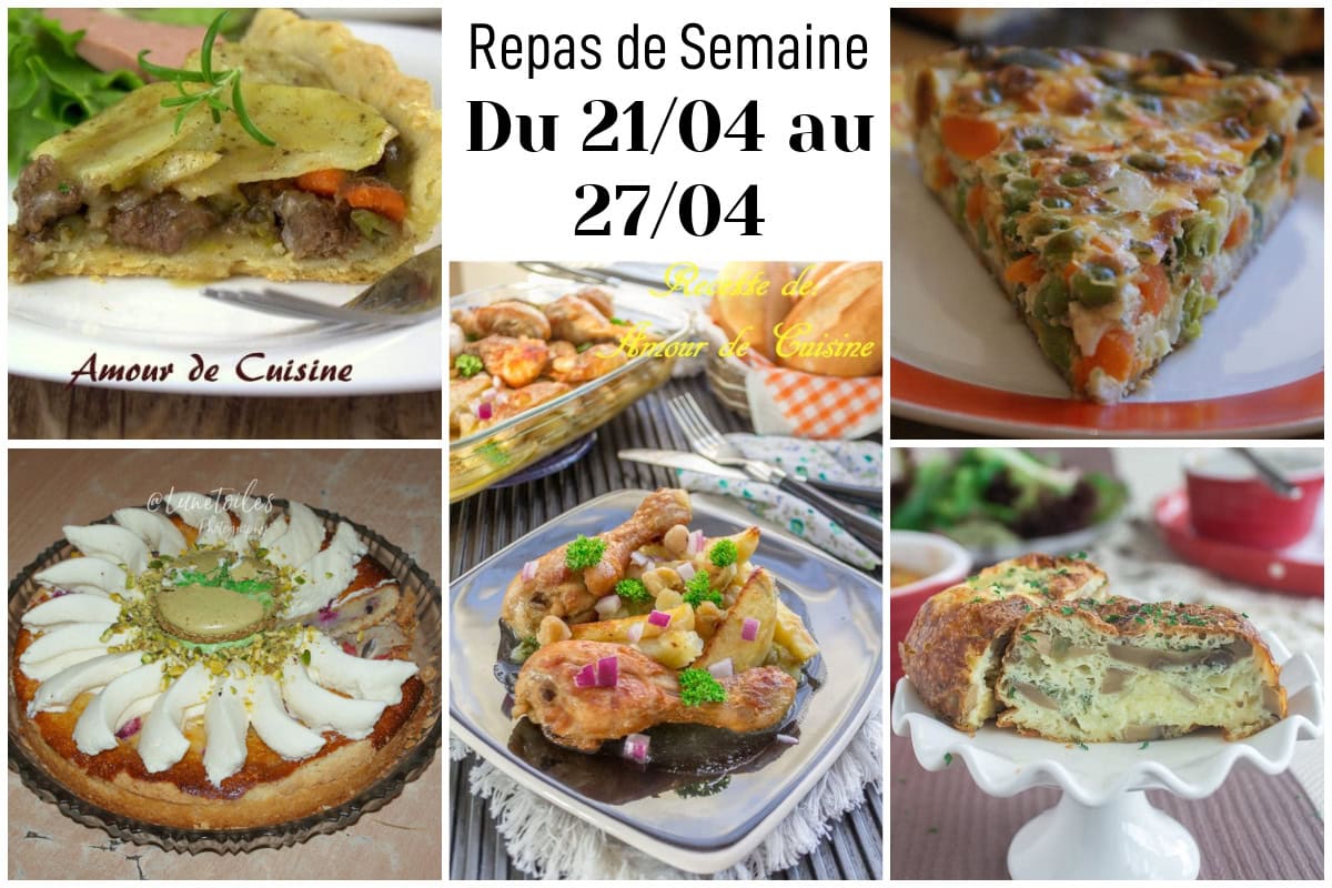 Planning de repas de la semaine