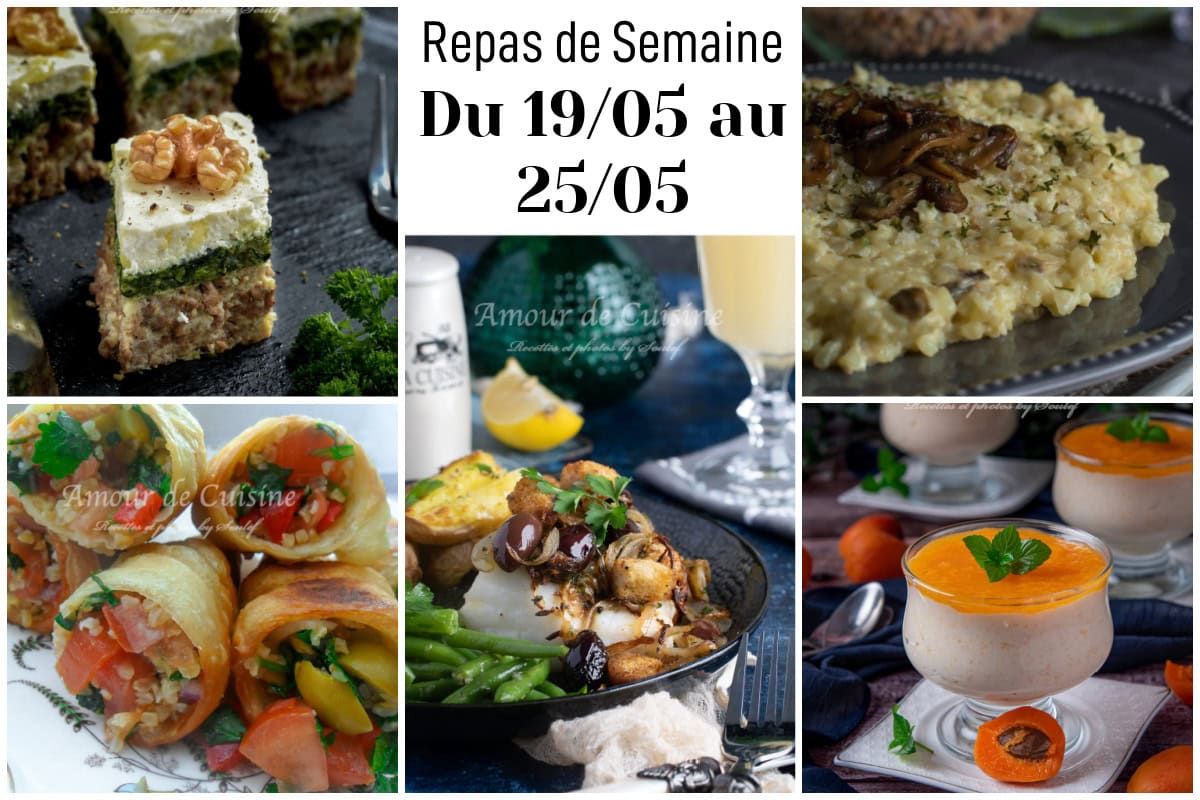 menu de semaine facile