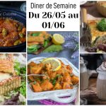 repas de semaine 26 mai