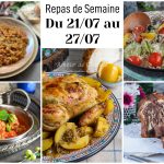 repas de semaine 21 juillet