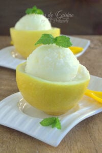 sorbet au citron