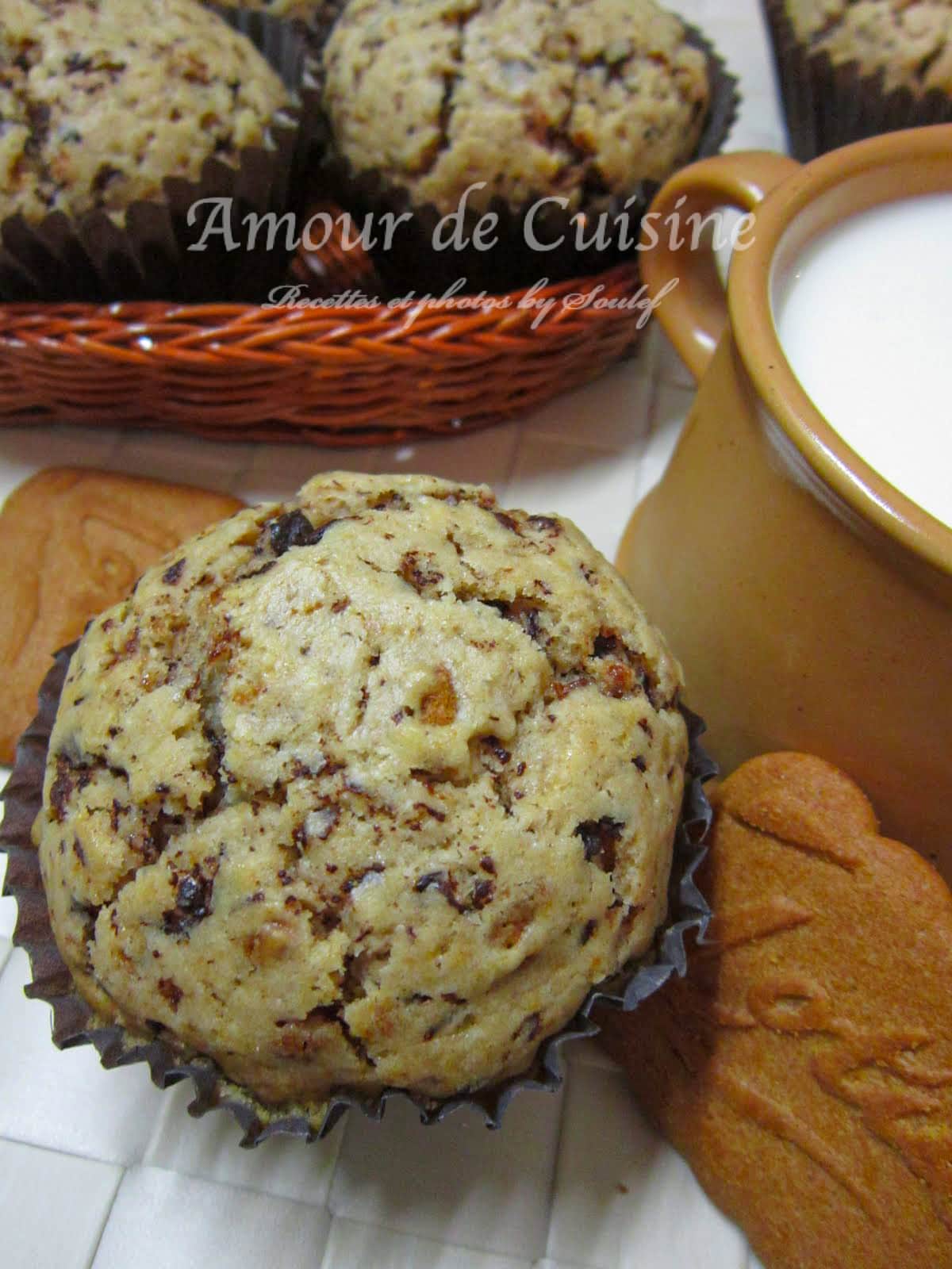 Easy Chocolate Biscoff Muffins