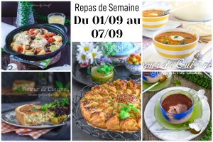 repas semaine 1 er septembre