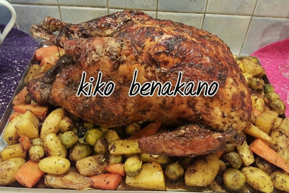 dinde rotie, oven baked turkey