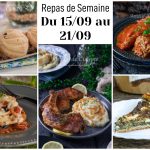 menu de semaine du 15 au 21 septembre