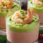 verrine tarama avocat crevette