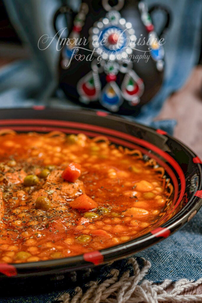 berkoukes au poulet et legumes