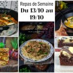 organisation cuisine, menu de semain