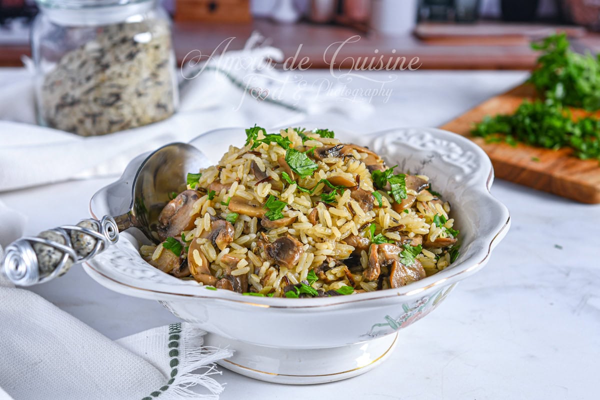 riz pilaf aux champignons