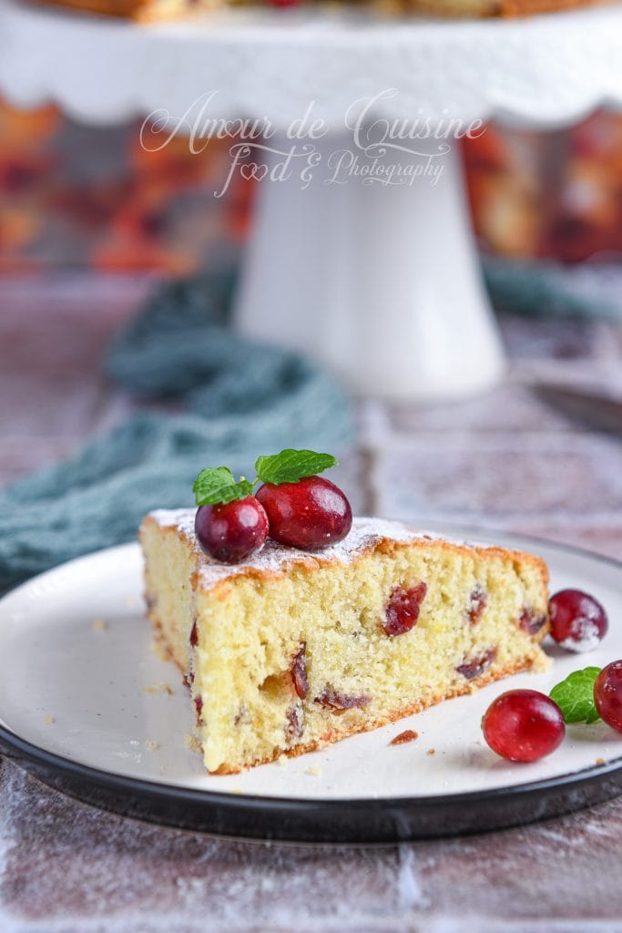 gateau aux cranberries