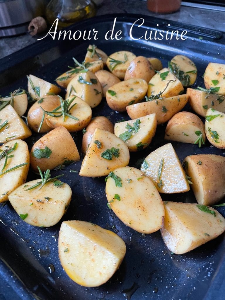 preparation de la pomme de terre au four