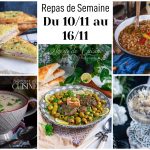 menu de la semaine du 10 au 16 novembre