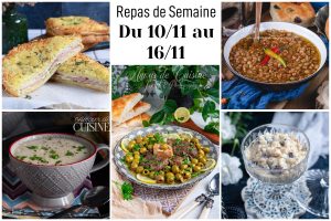 menu de la semaine du 10 au 16 novembre