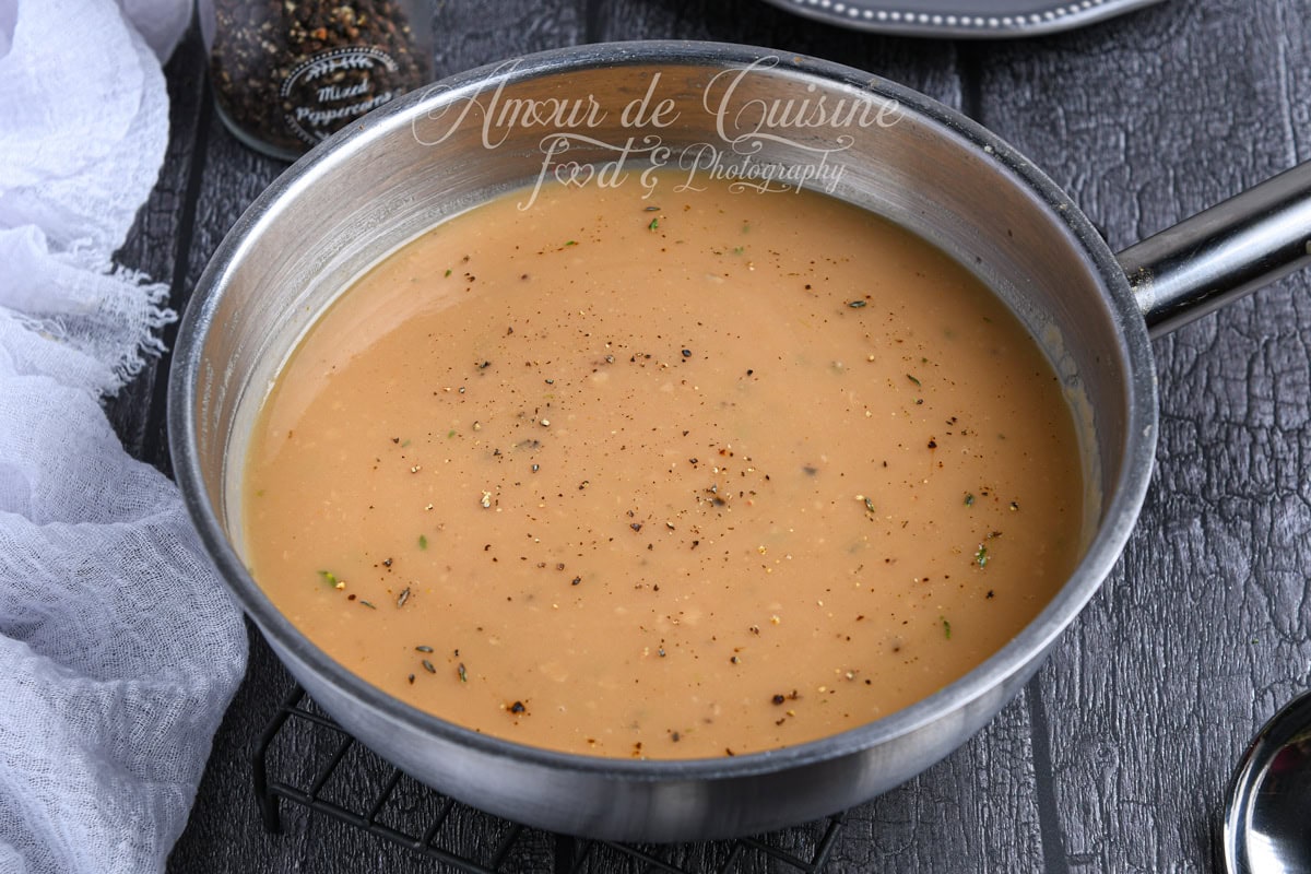 sauce brune maison, gravy sauce