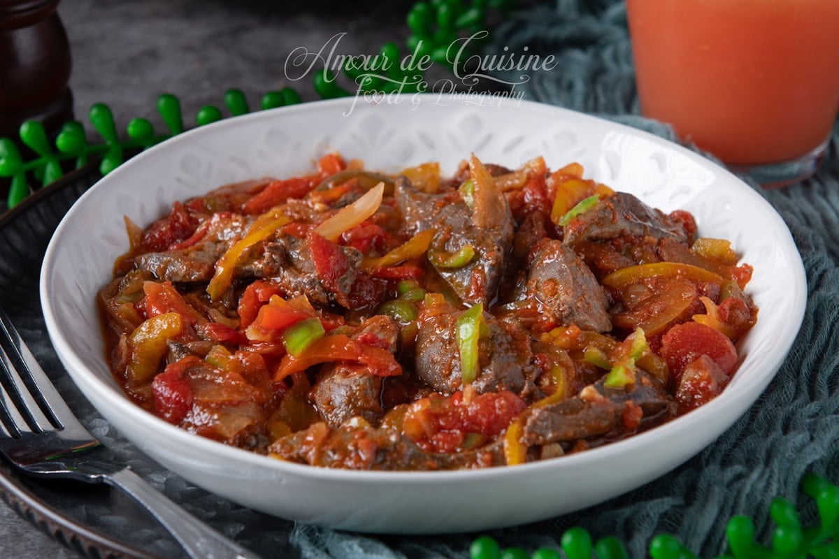 foie d'agneau saute a la chakhchoukha