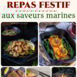 Repas festif aux saveurs marines